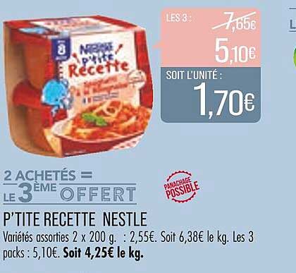 p'tite recette nestlé