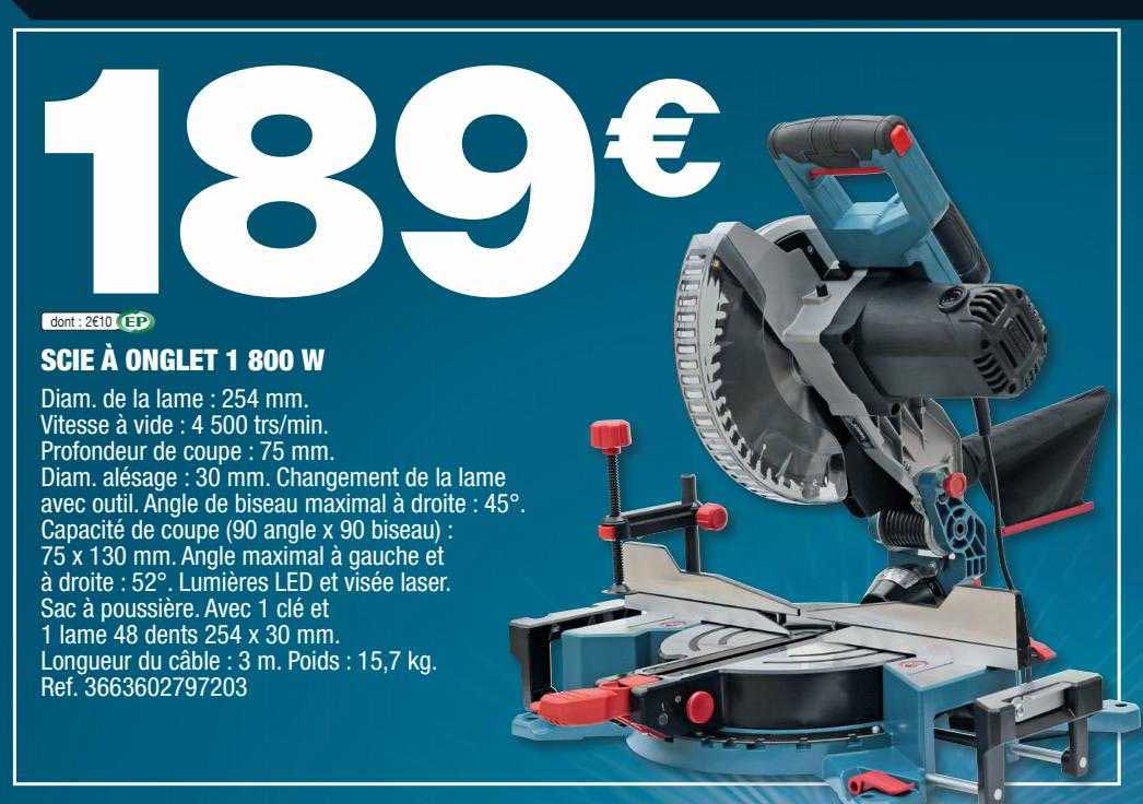 Scie à Onglet 1800w