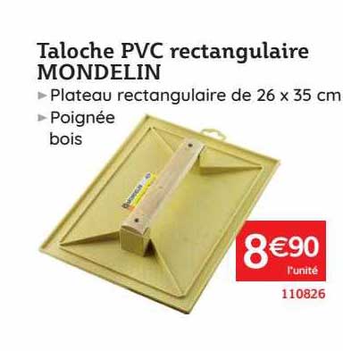 Taloche Pvc Rectangulaire Mondelin