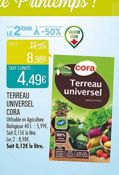 Terreau Universel Cora
