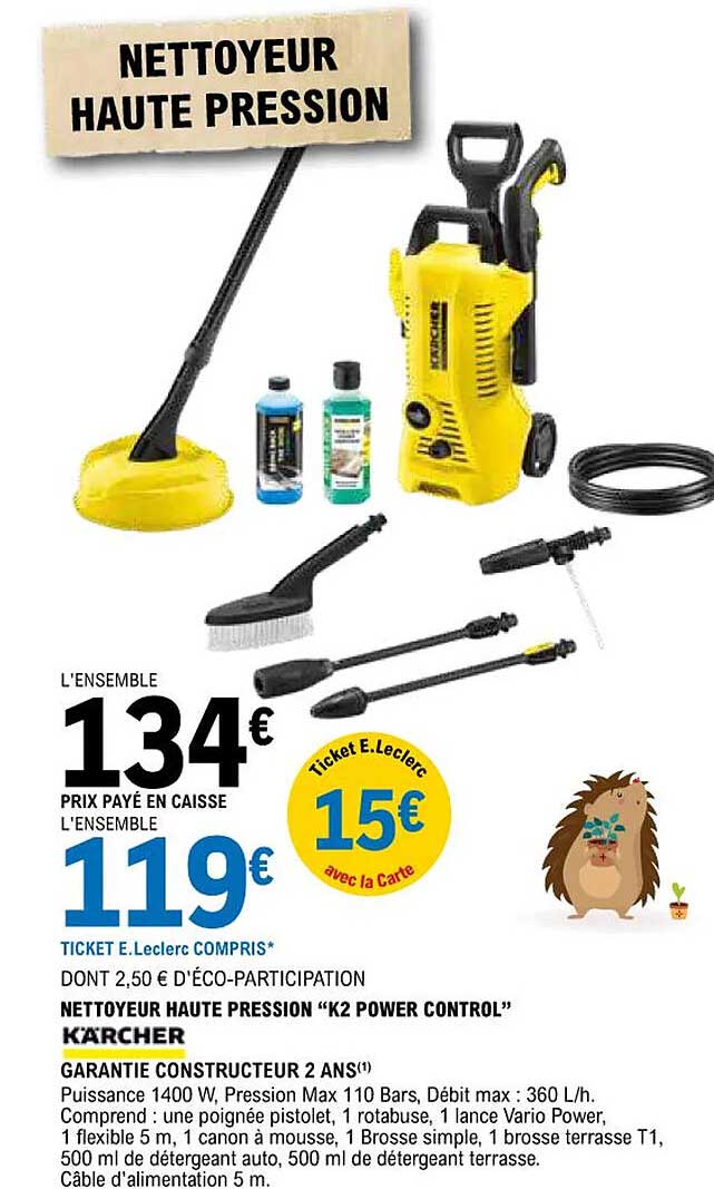 nettoyeur haute pression "k2 power control" kärcher