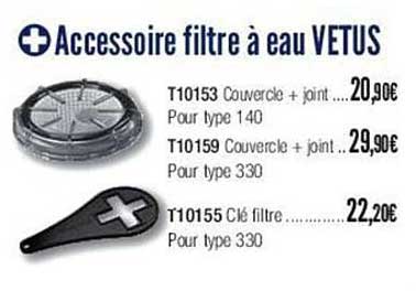 accessoire filtre à eau vetus