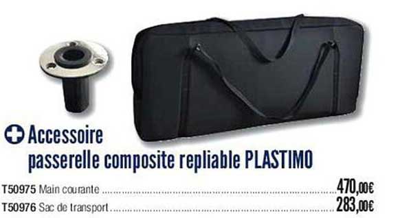 accessoire passrelle composite repliable plastimo