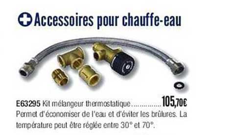 accessoires pour chauffe-eau