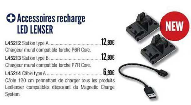 accessoires recharge led lenser