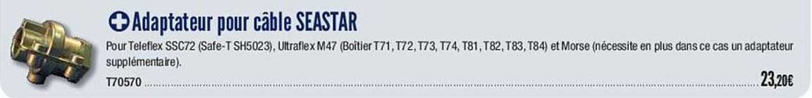 adaptateur pour câble seastar