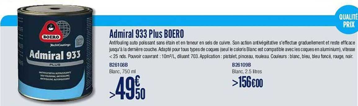 admiral 933 plus boero