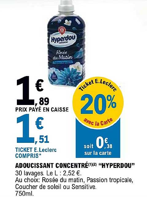 Adoucissant Concentré "hyperdou"