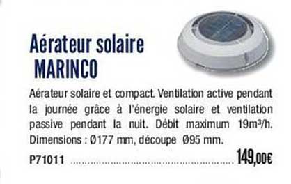 aérateur solaire marinco