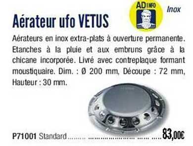 aérateur ufo vetus