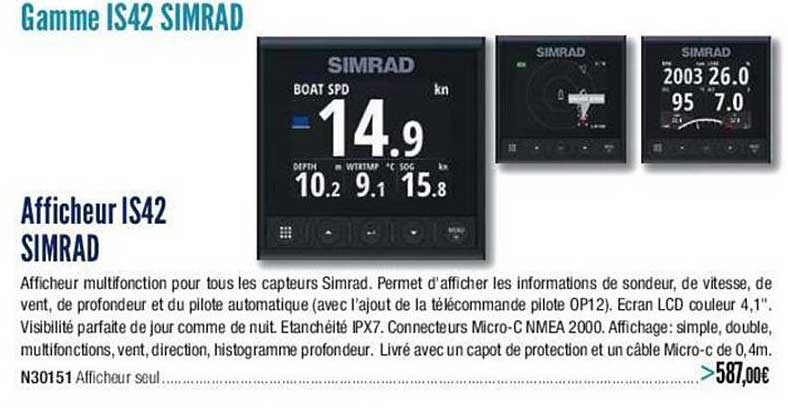 afficheur is42 simrad