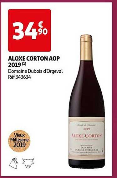 aloxe corton aop 2019 domaine dubois d'orgeval