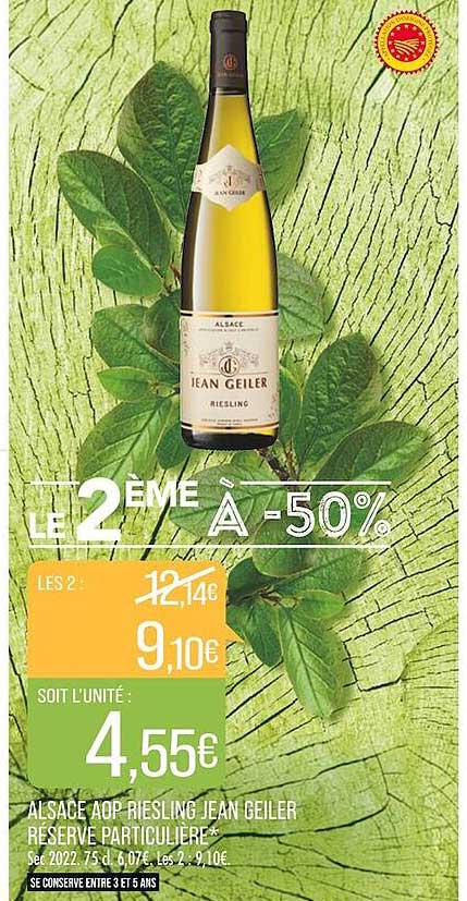 alsace aop riesling jean geiler réserve particulière