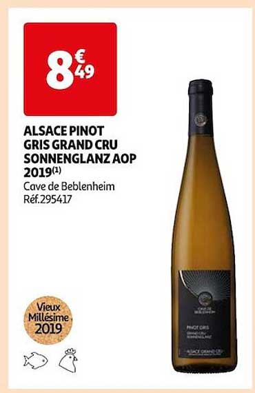 alsace pinot gris grand cru sonnenglanz aop 2019 cave de beblenheim