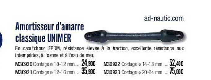 Amortisseur D'amarre Classique Unimer