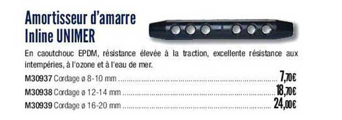 amortisseur d'amarre inline unimer