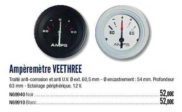 ampèremètre veethree