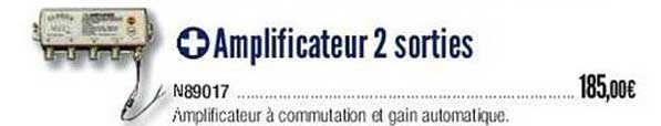 amplificateur 2 sorties