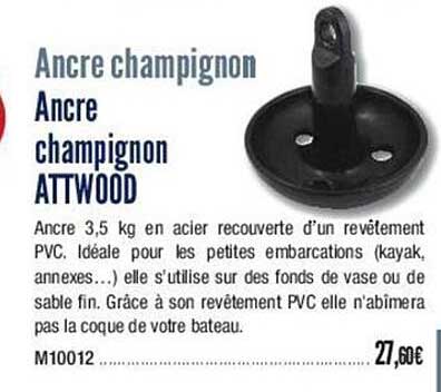 ancre champignon attwood