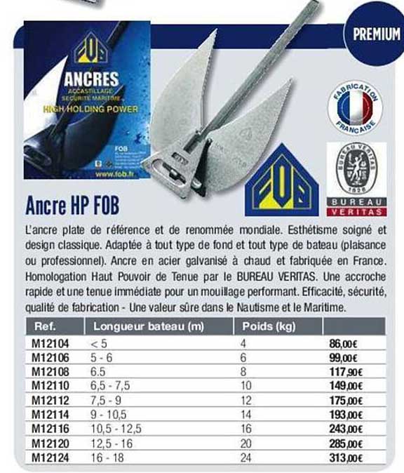 ancre hp fob