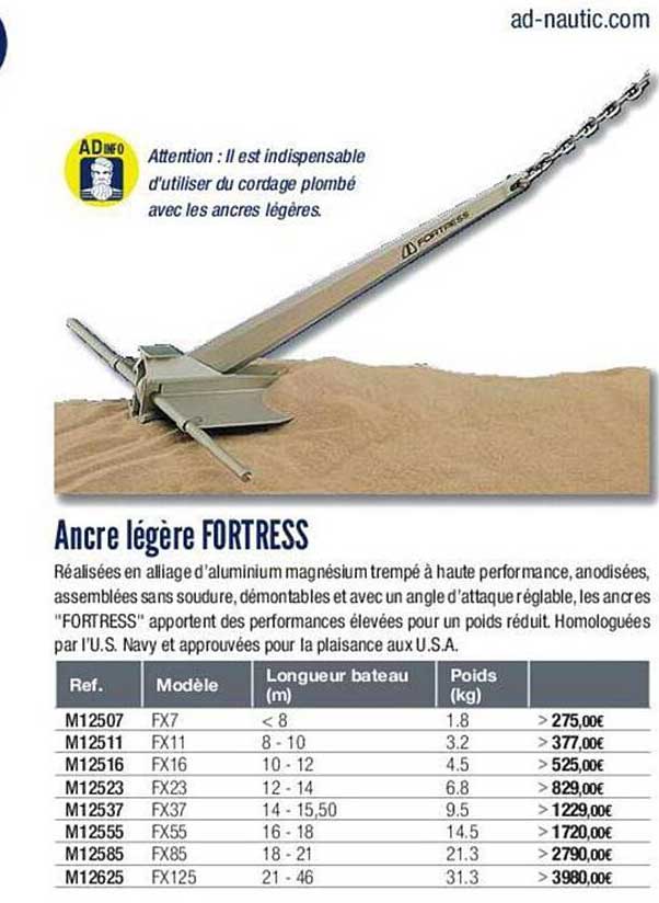 ancre légère fortress