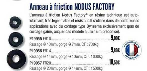 anneau à friction nodus factory