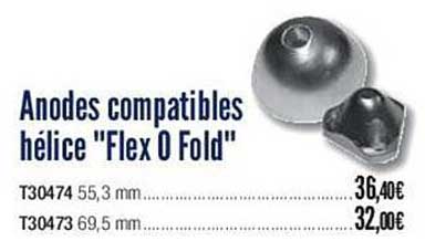 anodes compatibles hélice "flex o fola"
