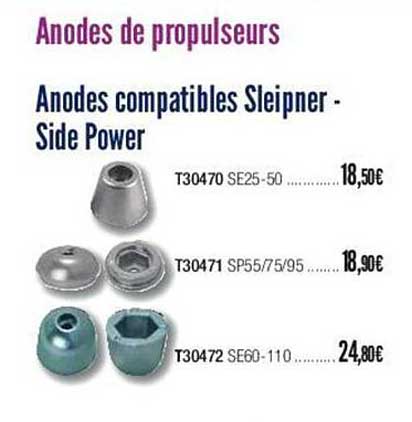 anodes compatibles sleipner - side power