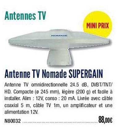 antenne tv nomade supergain