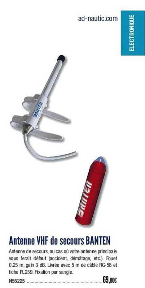 antenne vhf de secours banten