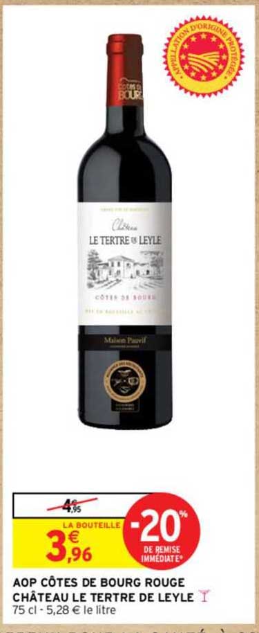 aop côtes de bourg rouge château de tertre de leyle