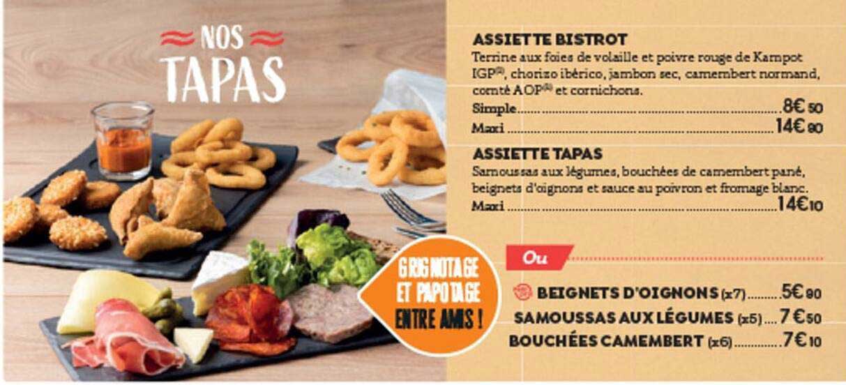 assiette bistrot, assiette tapas, beignets d'oignons, samoussas aux légumes, bouchées camembert