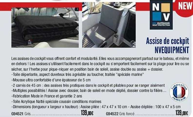 assise de cockpit nvequipment