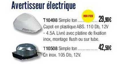 avertisseur électrique