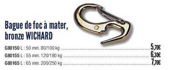 bague de foc à mater bronze wichard