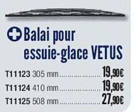 balai pour essuie-glace vetus