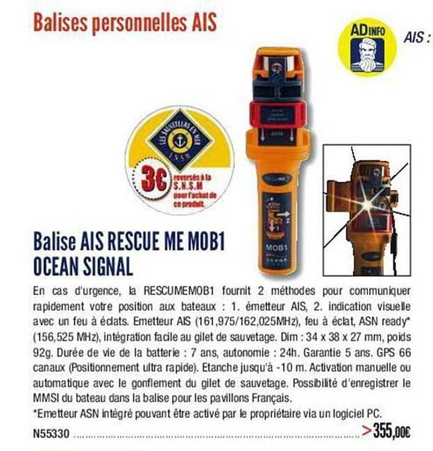balise ais rescue me mob1 ocean signal
