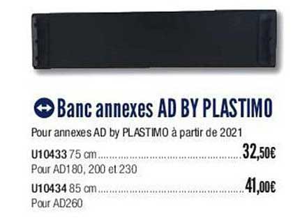 banc annexes ad by plastimo