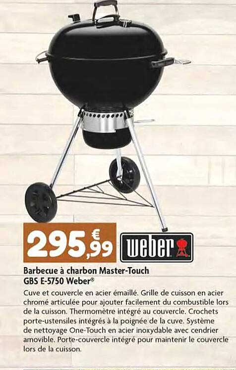 barbecue à charbon master-Touch gbs e-5750 weber