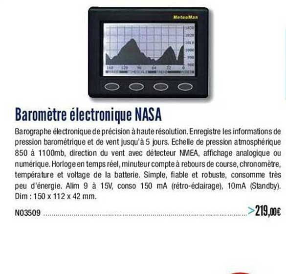 baromètre électronique nasa