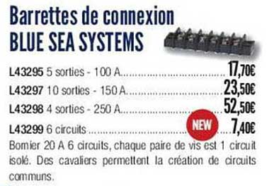 barrettes de connextion blue sea systems