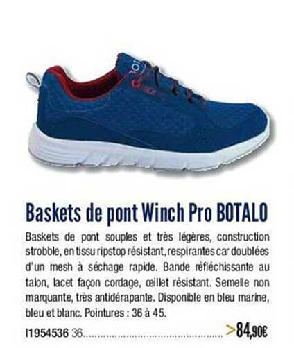 baskets de pont winch pro botalo