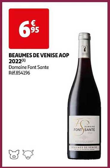 beaumes de venise aop 2022 domaine font sante