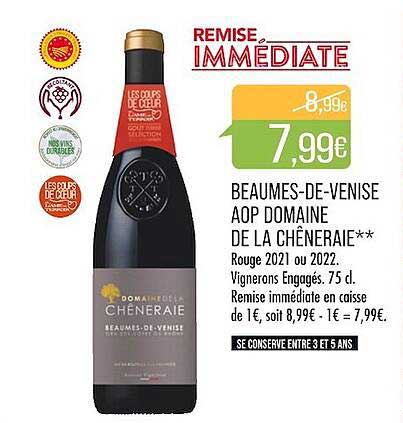 beaumes-de-venise aop domaine de la chêneraie