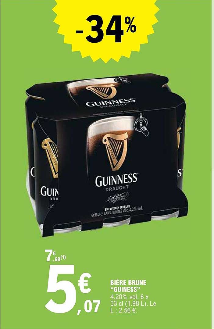 bière brune "guiness"