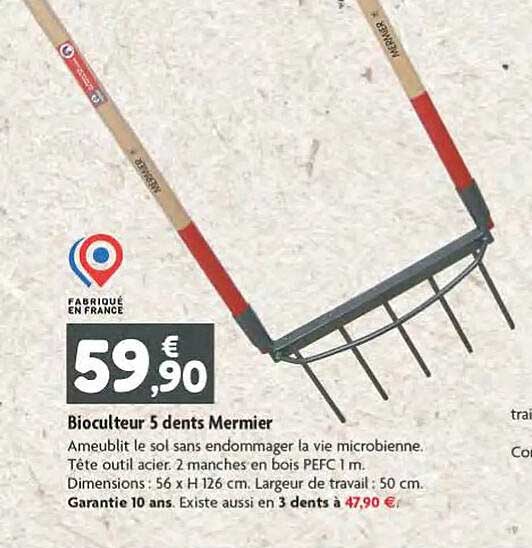 Bioculteur 5 Dents Mermier