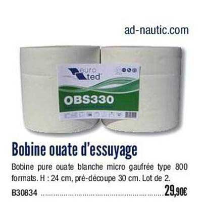 bobine ouate d'essuyage