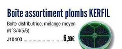 boîte assortiment plombs kerfil