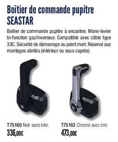 boîtier de commande pupitre seastar
