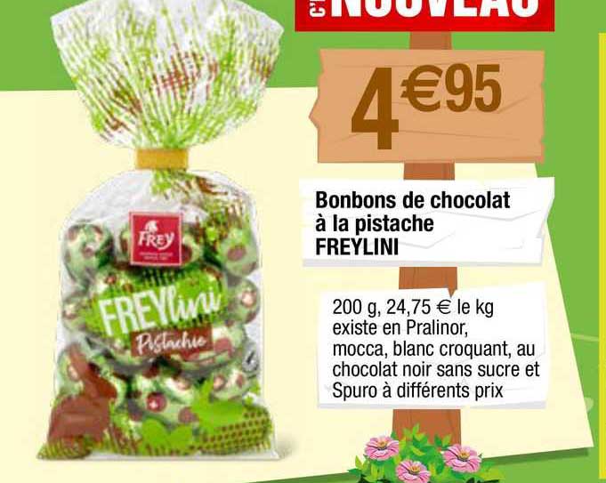 Bonbons De Chocolat à La Pistache Freylini